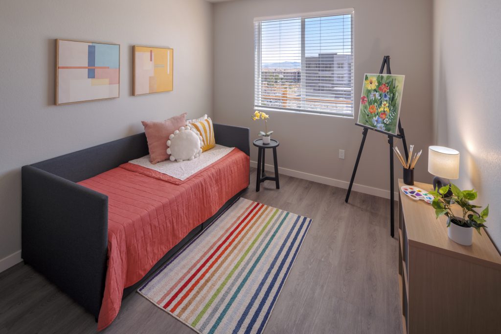 The Overlook at Keystone Canyon Apartments - Reno NV - 2 Bedroom 2 Bath Model - Guest Bedroom